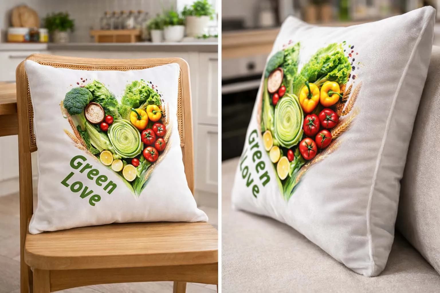 Vegetable Heart Cushion - 2