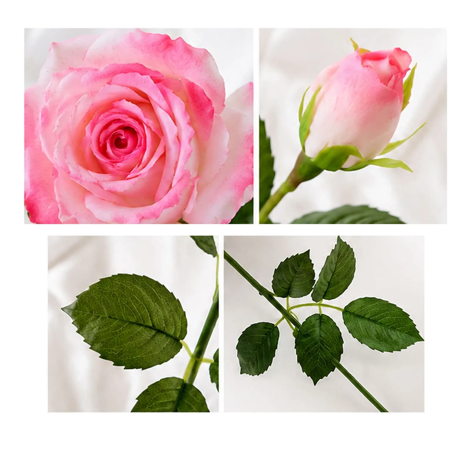 Pink Rose (Two Stems) - 3