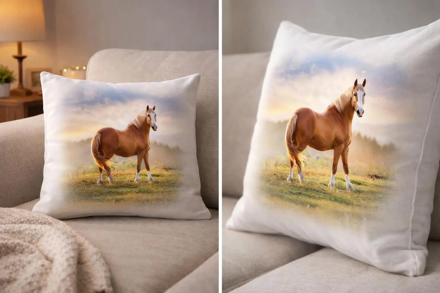 Golden Horse Cushion - 2