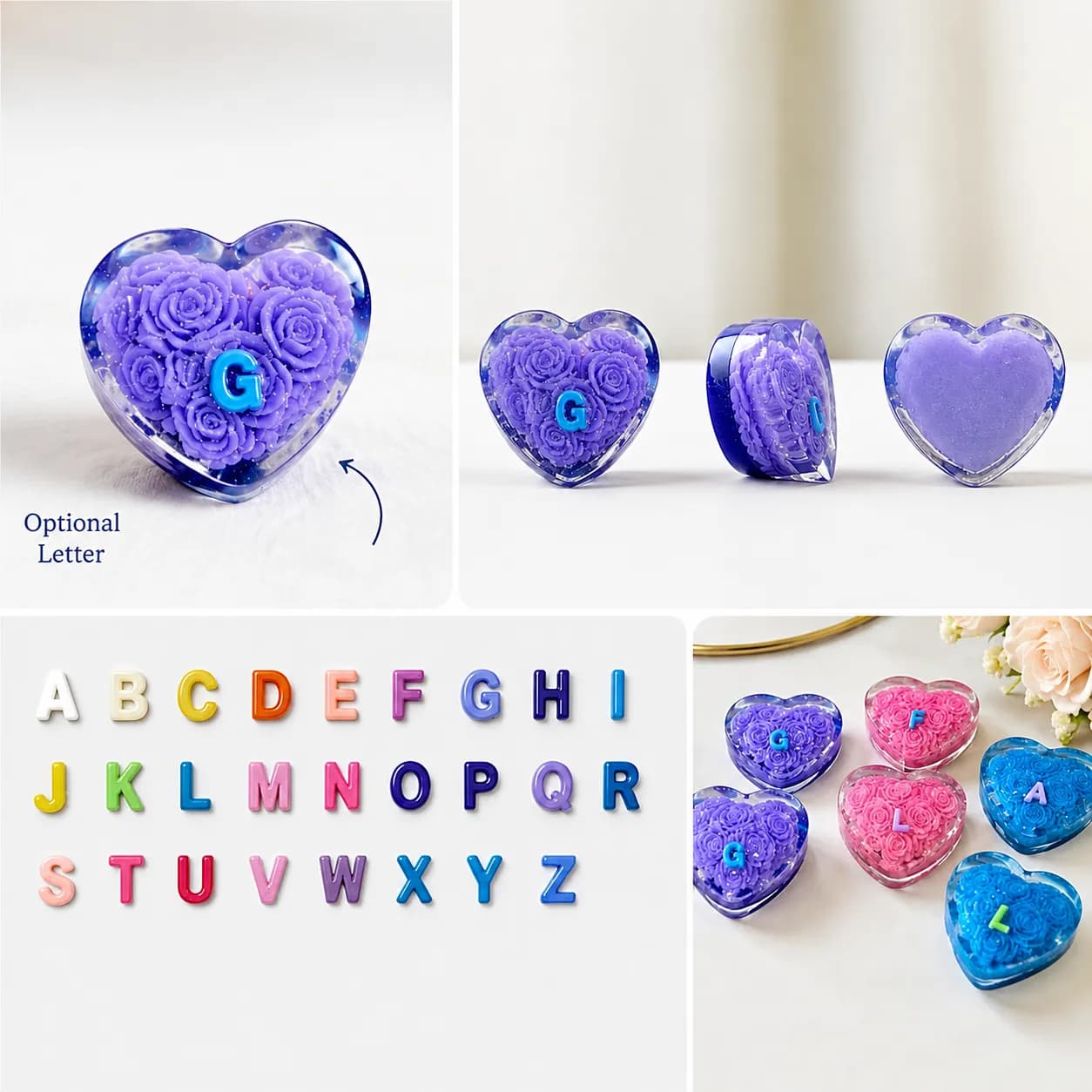 Mini Heart Candle (covered by soft layer)