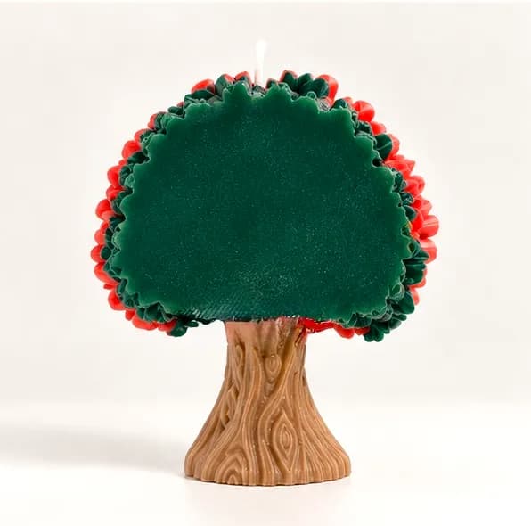 Mini Tree Shaped Floral Candle - 3
